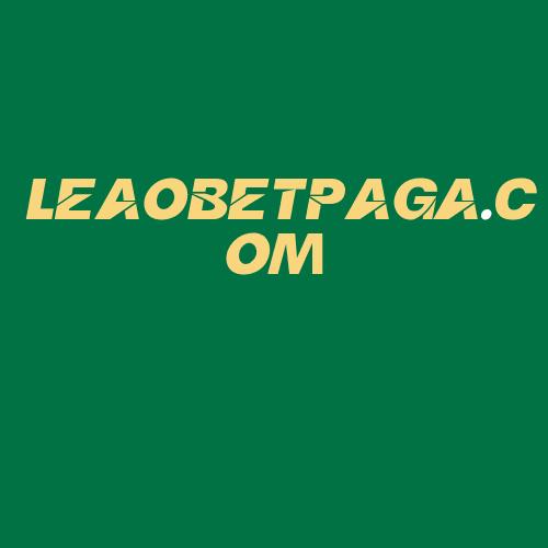 Logo da LEAOBETPAGA